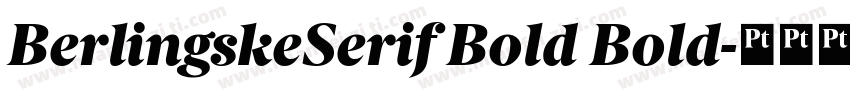 BerlingskeSerif Bold Bold字体转换